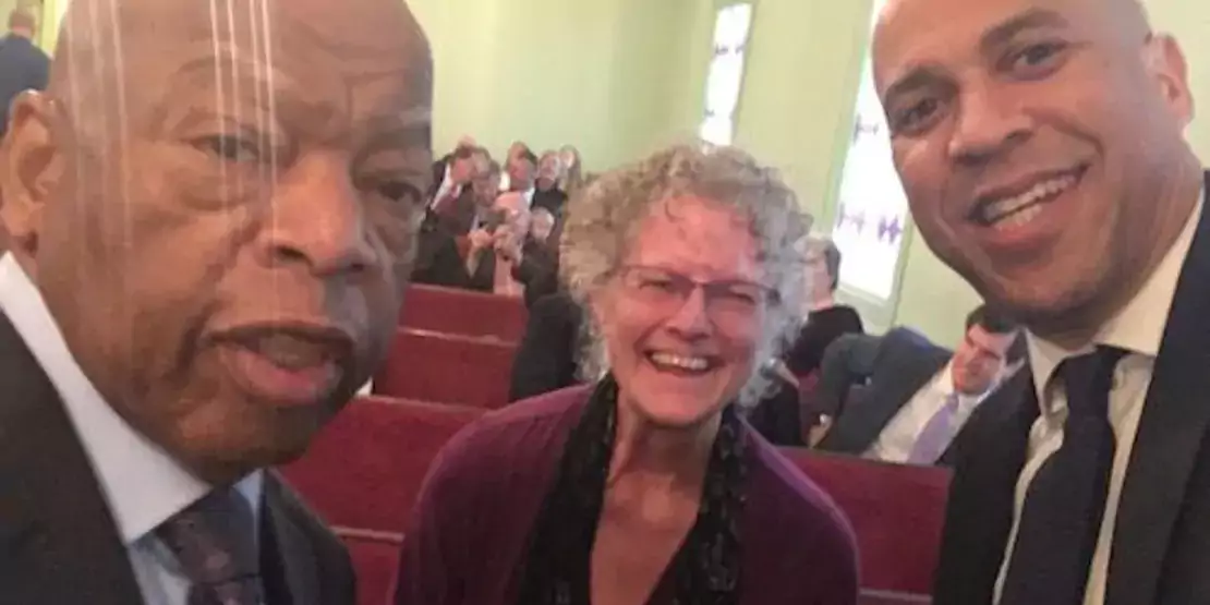 John Lewis, Catherine Ball, and Cory Booker