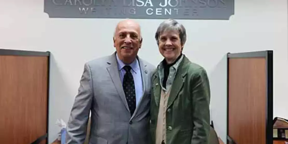 Lisa Johnson and Dennis King standing together