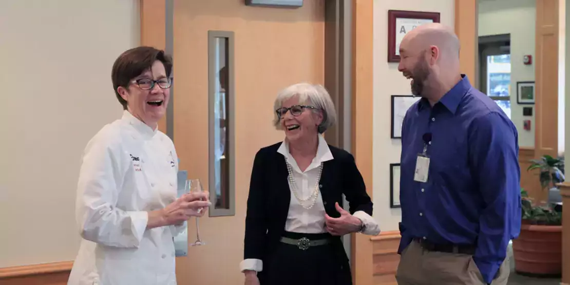 Group of chefs laughing