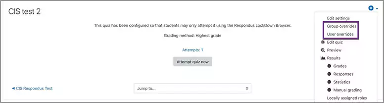 How to Extend Online Tests and Quizzes Screenshot - 2