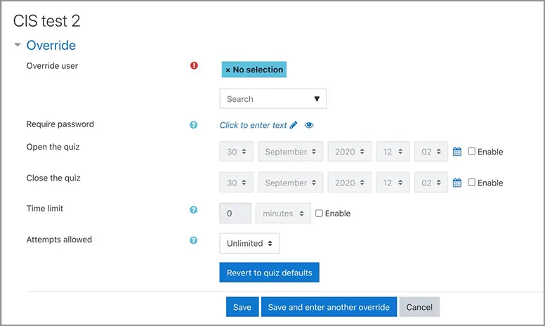 How to Extend Online Tests and Quizzes Screenshot - 4