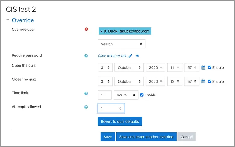 How to Extend Online Tests and Quizzes Screenshot - 5